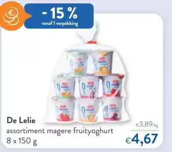 De lelie assortiment magere fruityoghurt 8x 150 g