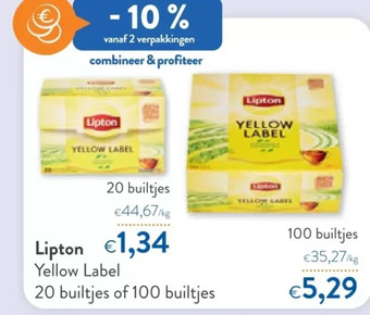 OKay Lipton yellow label aanbieding