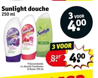 Kruidvat Sunlight douche 250 ml aanbieding