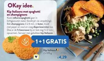 OKay Kip italiaans 2x 125 g aanbieding