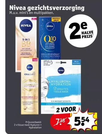 Kruidvat Nivea gezichtsverzorging aanbieding