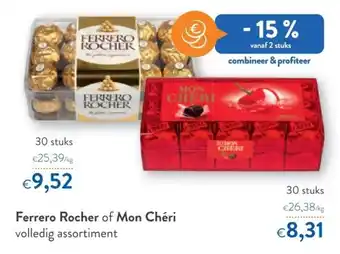 Ferrero rocher of mon chéri