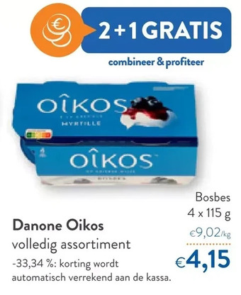 OKay Danone oikos volledig assortiment aanbieding