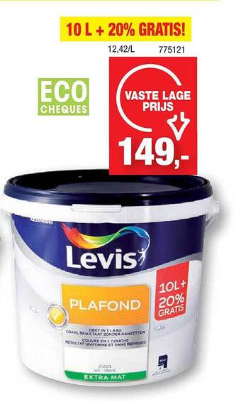Hubo Levis plafond aanbieding