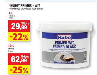 Hubo Hubo primer wit aanbieding