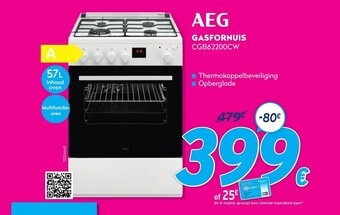 Krëfel AEG Gasfornuis CGB62200CW aanbieding