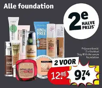 Kruidvat Foundation aanbieding