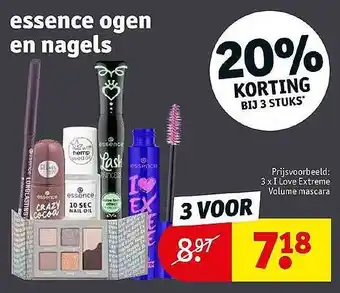 Kruidvat Essence ogen en nagels aanbieding