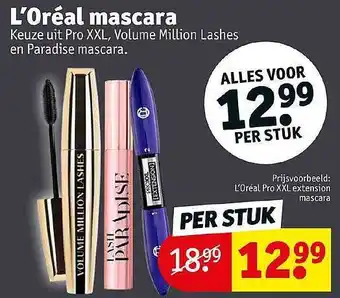 Kruidvat L'oréal mascara aanbieding