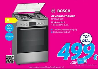 Krëfel Gemengd Fornuis HXN390D50 aanbieding