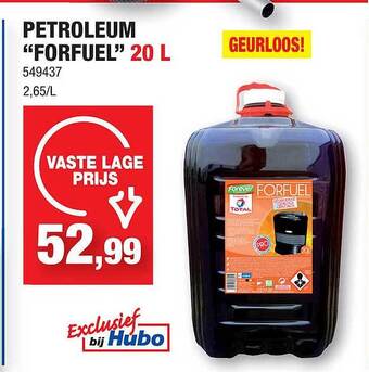 Hubo Petroleum forfuel aanbieding