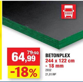 Hubo Betonplex aanbieding