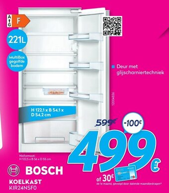 Krëfel Bosch Koelkast KIR24NSF0 aanbieding