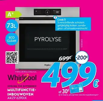 Krëfel Whirlpool Multifunctie-Inbouwoven AKZ9 6290IX aanbieding