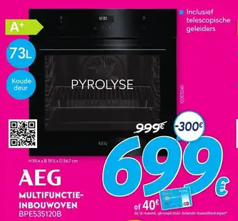 Krëfel AEG Multifunctie-Inbouwoven BPE535120B aanbieding