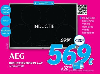 Krëfel AEG Inductiekookplaat IKB84401XB aanbieding