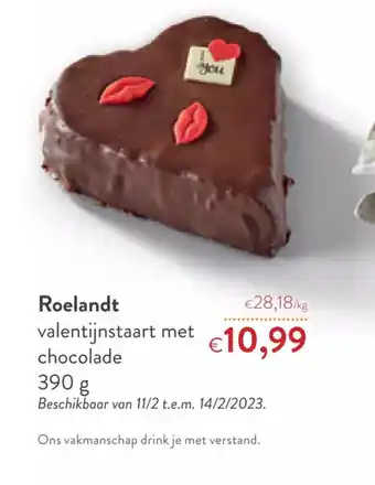 OKay Roelandt valentijnstaart met chocolade 390g aanbieding