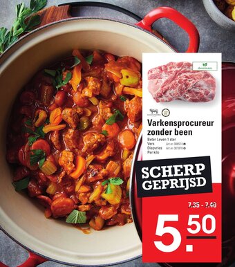 Sligro Varkensprocureur zonder been aanbieding
