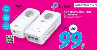 Powerline Adapters AC WI-FI KIT TL-WPA8635P KIT