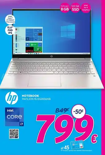 Notebook Pavilion 15-EG0006NB