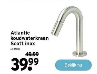 GAMMA Atlantic koudwaterkraan scott inox aanbieding
