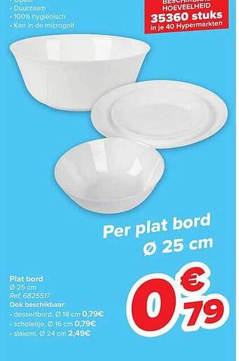 Carrefour Plat bord aanbieding