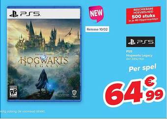 Carrefour Ps5 hogwarts legacy aanbieding