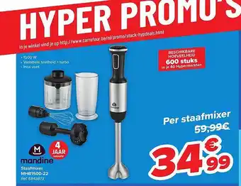 Carrefour Mandine staafmixer aanbieding
