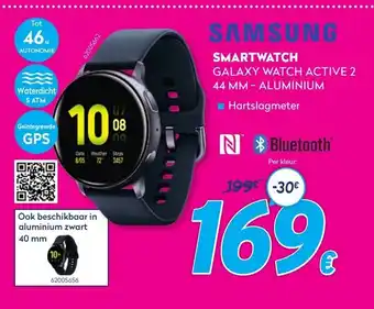 Krëfel Samsung Smartwatch Galaxy Watch Active 2 44 MM - ALUMINIUM aanbieding