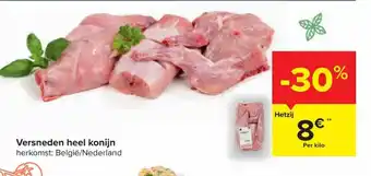 Carrefour Versneden heel konijn per kilo aanbieding