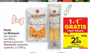Carrefour La molisana pasta 2 x 500g aanbieding