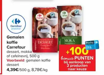 Carrefour Gemeln koffie 500g aanbieding