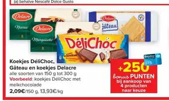 Carrefour Koekjes Delichoc 150g aanbieding