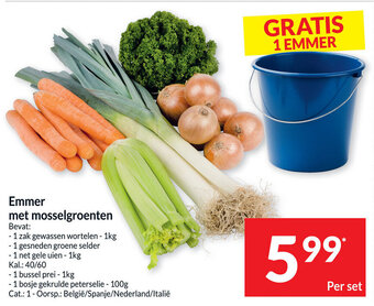Intermarché Emmer met mosselgroenten per set aanbieding