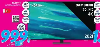 QLED TV QE55Q80AATXXN 55x139cm