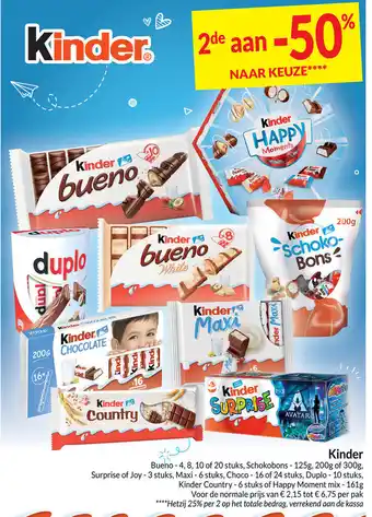Intermarché Kinder per pak aanbieding