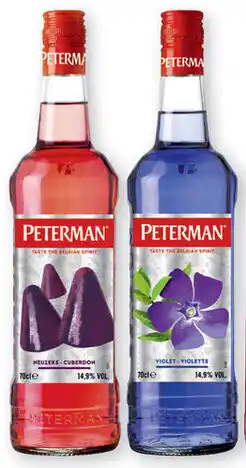 Intermarché Peterman fruitjenever 70 cl 14,9% per fles aanbieding