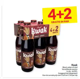 Intermarché Kwak blond in clip 6 x 33cl aanbieding