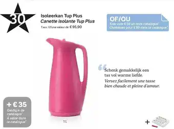 Tupperware Isoleerkan tup plus aanbieding