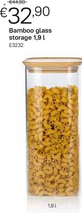 Tupperware Bamboo glass storage aanbieding