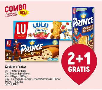 Delhaize Koekjes of cakes aanbieding
