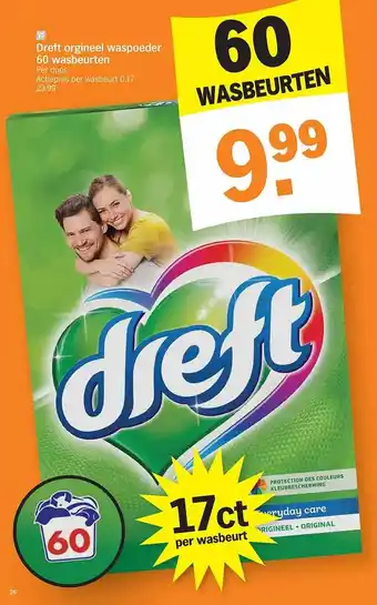 Albert Heijn Dreft original waspoeder aanbieding
