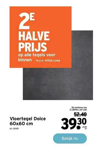 GAMMA Vloertegel dolce 60 x 60 cm aanbieding
