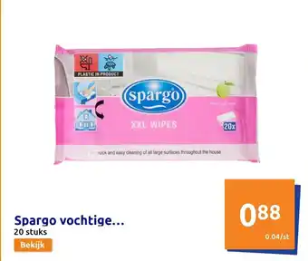 Action Spargo Vochtige 20 Stuks aanbieding