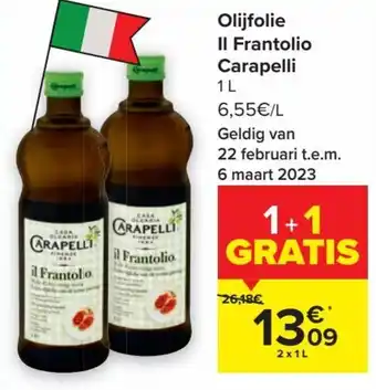 Carrefour Market Carapelli Olijfolie II Frantolio 2 x 1L aanbieding
