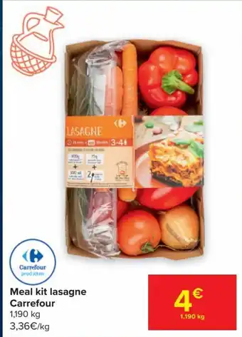 Meal Kit Lasagne Carrefour