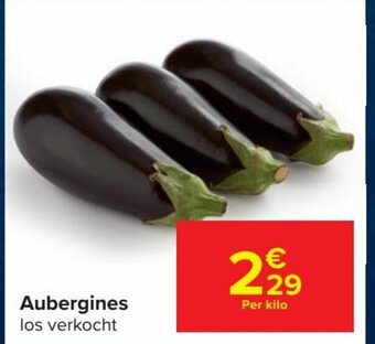 Carrefour Market Aubergines Per Kilo aanbieding