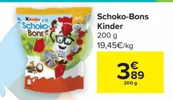 Carrefour Market Kinder Schoko-Bons 200g aanbieding