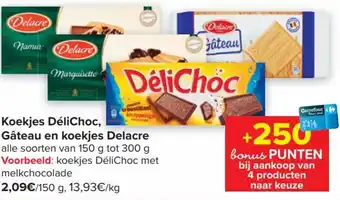 Koekjes DeliChoc, Gateau en Koekjes Delacre Alle Soorten