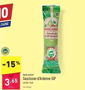 Saucisson d'ardenne igp